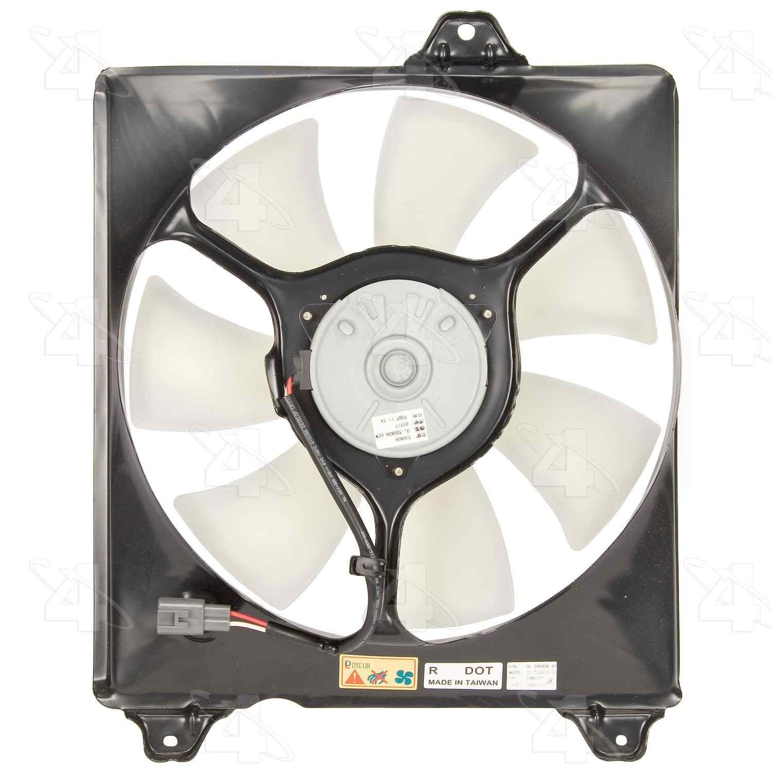 Four Seasons Condenser Fan Motor Assembly  top view frsport 75574