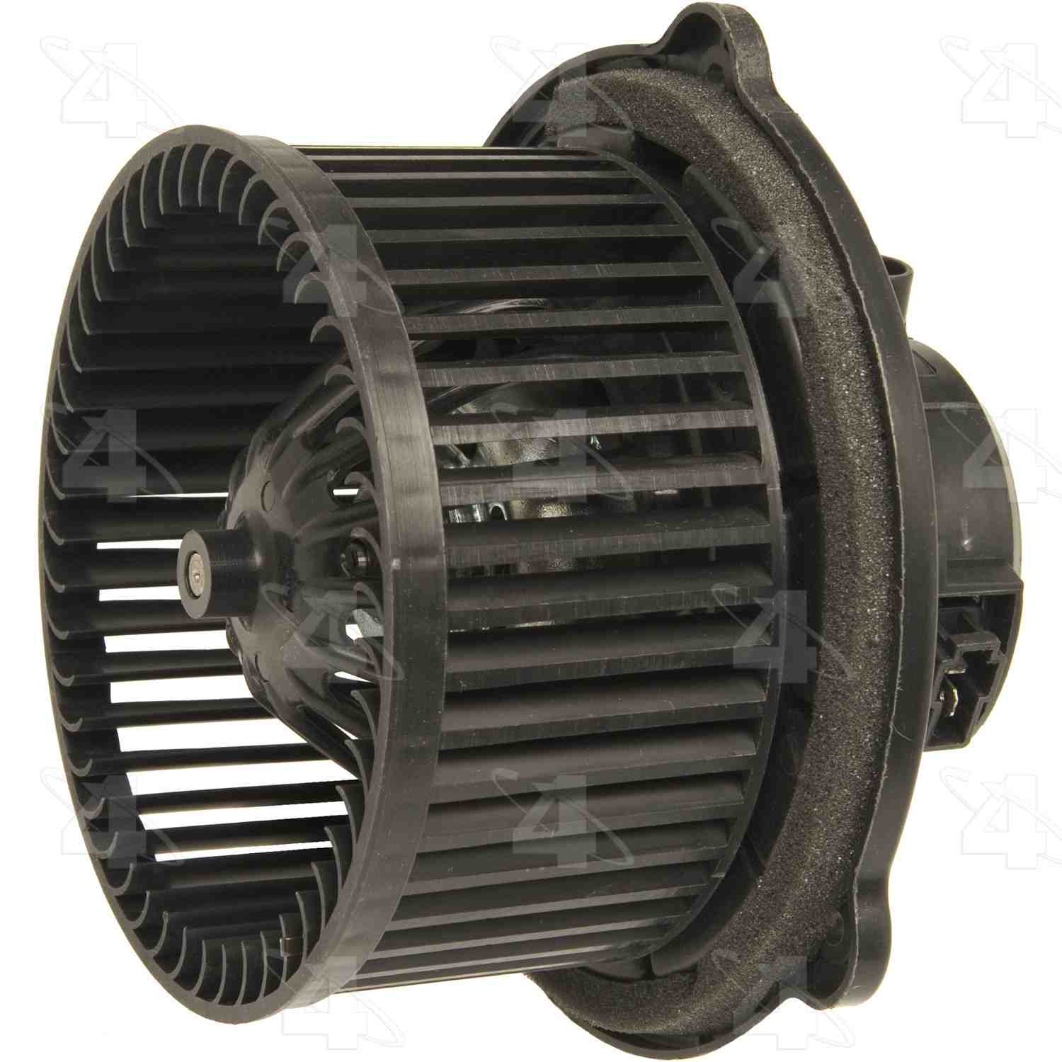 Four Seasons Flanged Vented CW Blower Motor w/ Wheel  top view frsport 75836