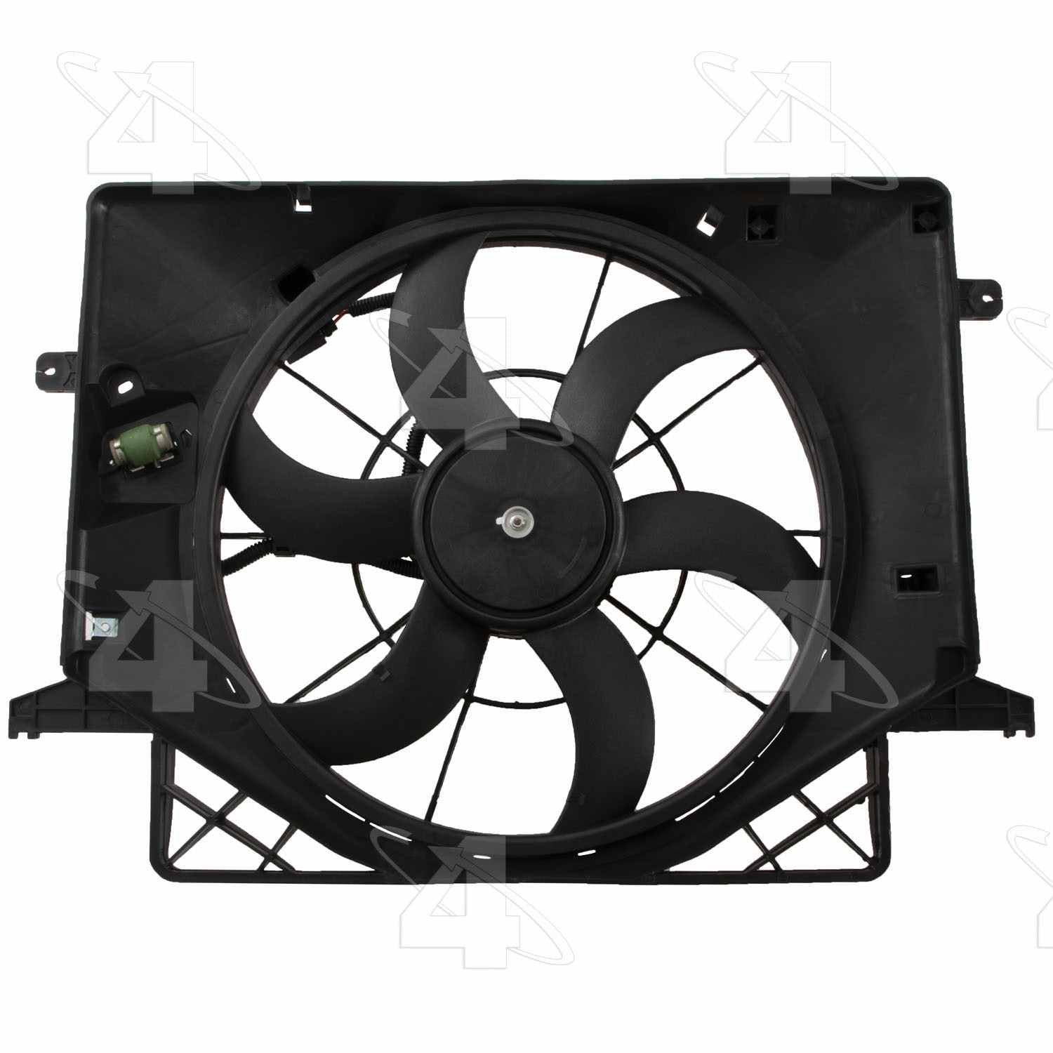 Four Seasons Radiator Fan Motor Assembly  top view frsport 75975