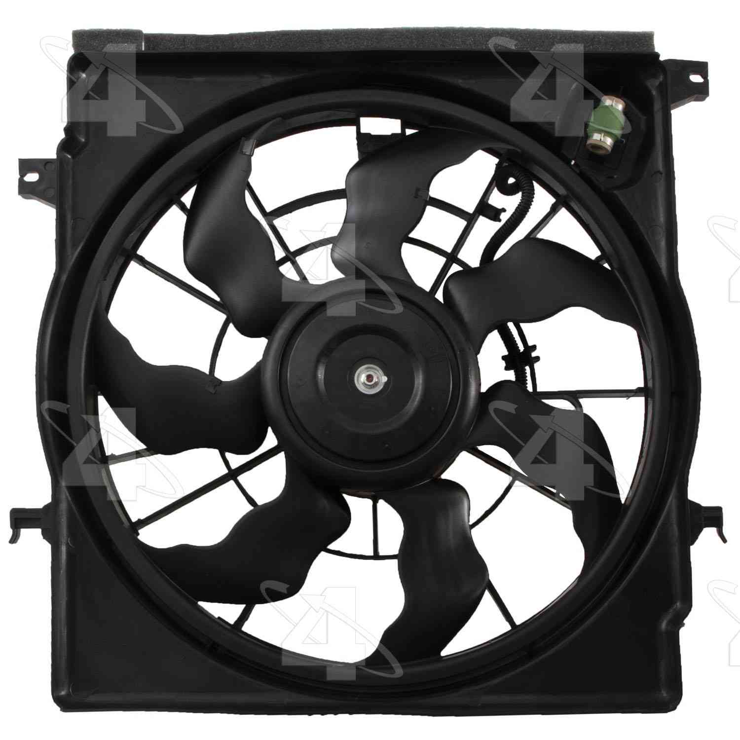 Four Seasons Radiator Fan Motor Assembly  top view frsport 75979