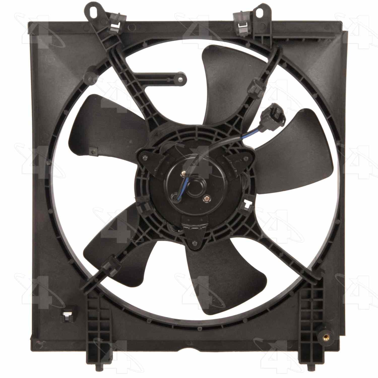 Four Seasons Radiator Fan Motor Assembly  top view frsport 76011