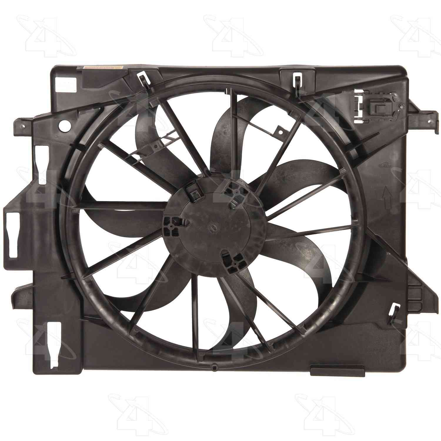 Four Seasons Radiator Fan Motor Assembly  top view frsport 76014