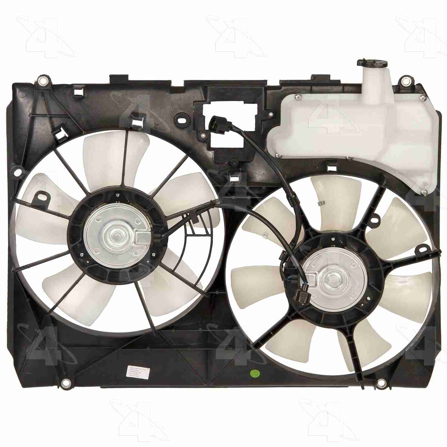 Four Seasons Radiator / Condenser Fan Motor Assembly  top view frsport 76049