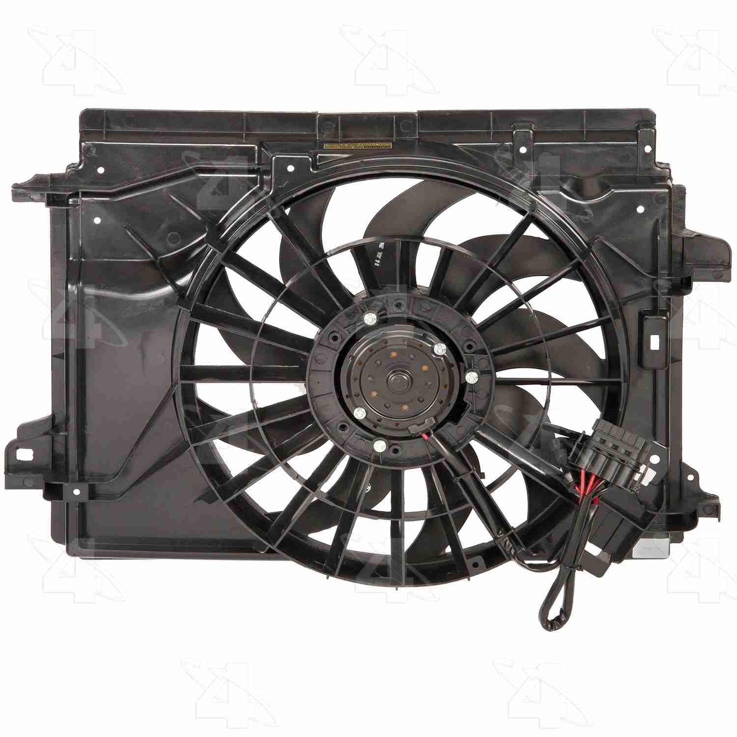 Four Seasons Radiator Fan Motor Assembly  top view frsport 76050