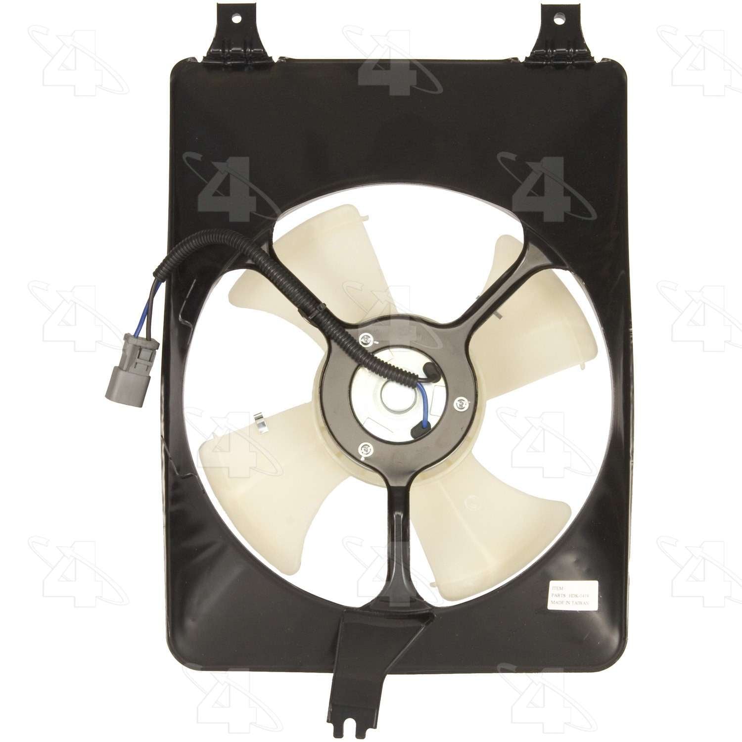 Four Seasons Condenser Fan Motor Assembly  top view frsport 76076