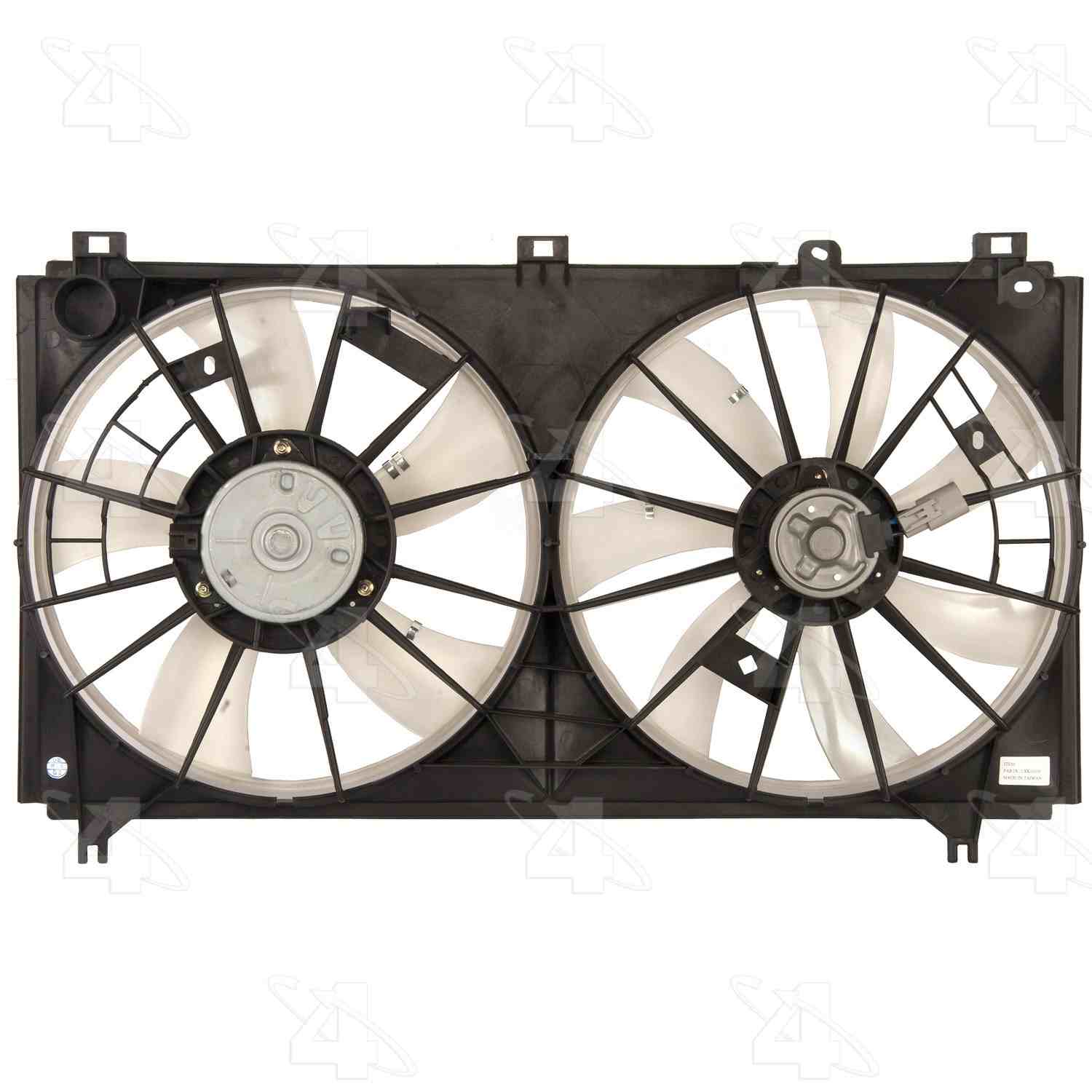 Four Seasons Radiator / Condenser Fan Motor Assembly  top view frsport 76078