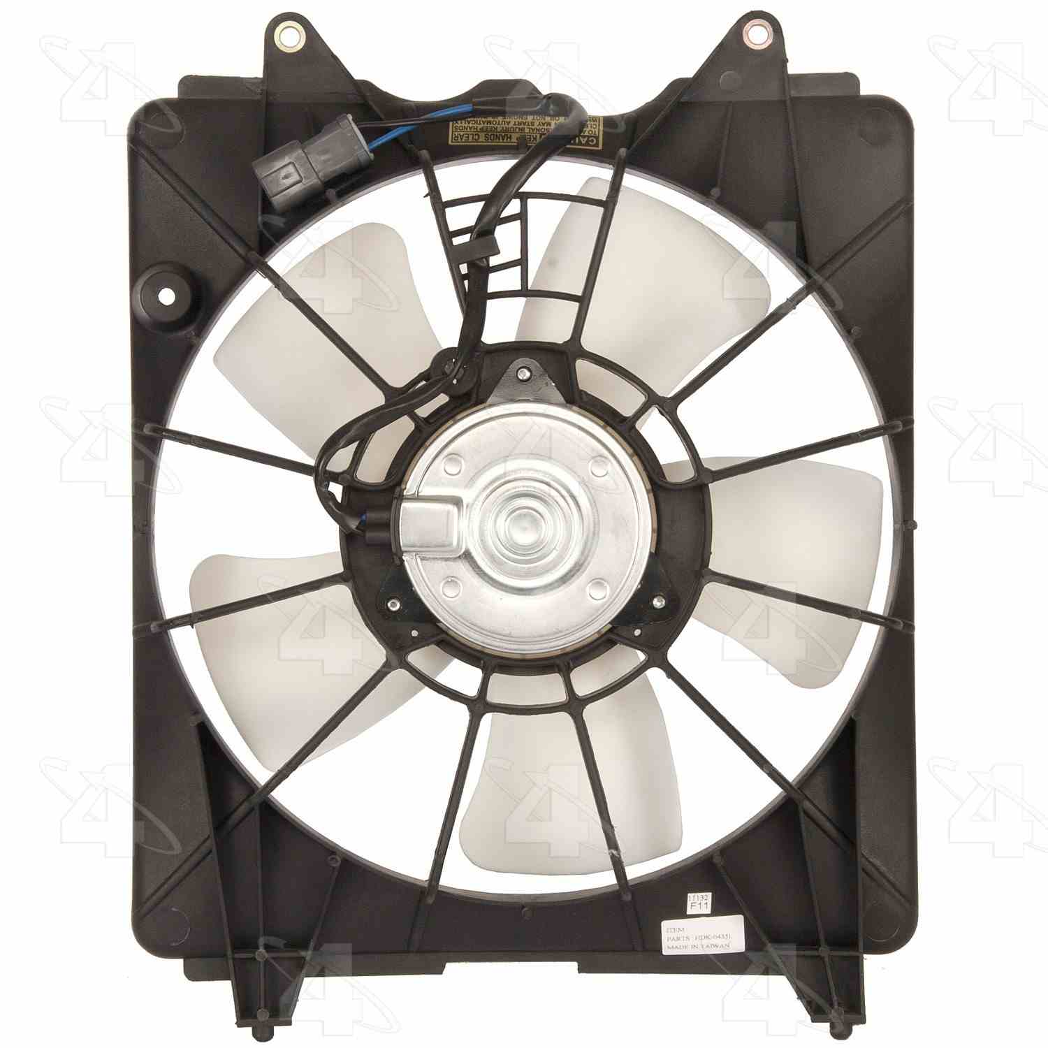 Four Seasons Radiator Fan Motor Assembly  top view frsport 76081