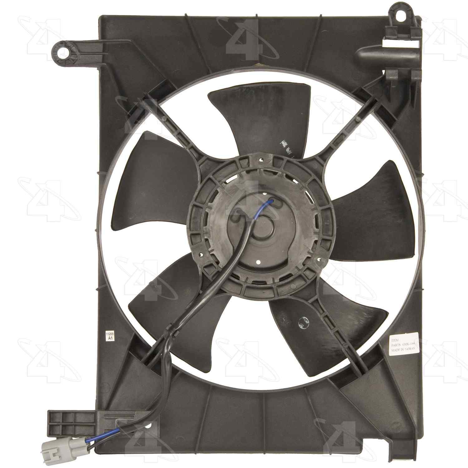 Four Seasons Radiator Fan Motor Assembly  top view frsport 76126