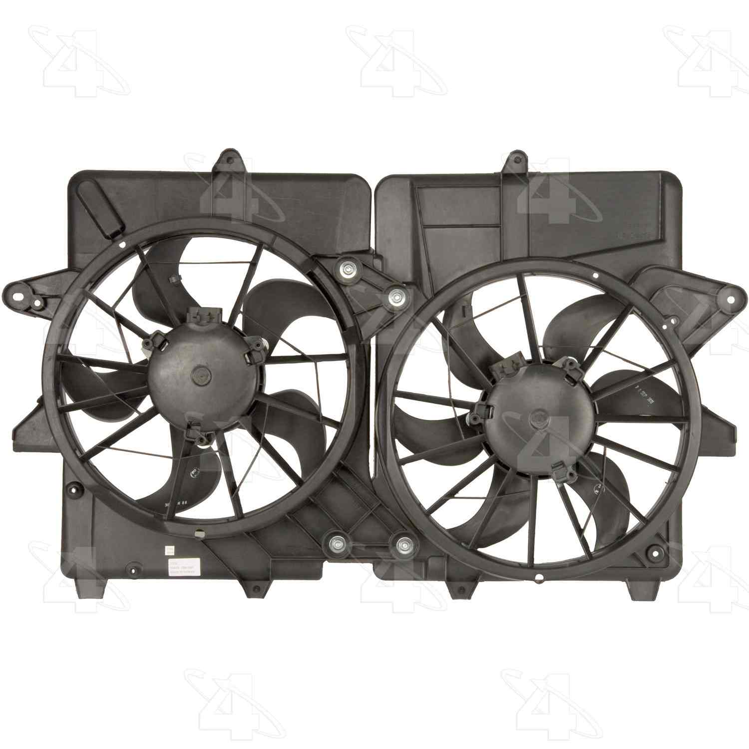 Four Seasons Radiator / Condenser Fan Motor Assembly  top view frsport 76151