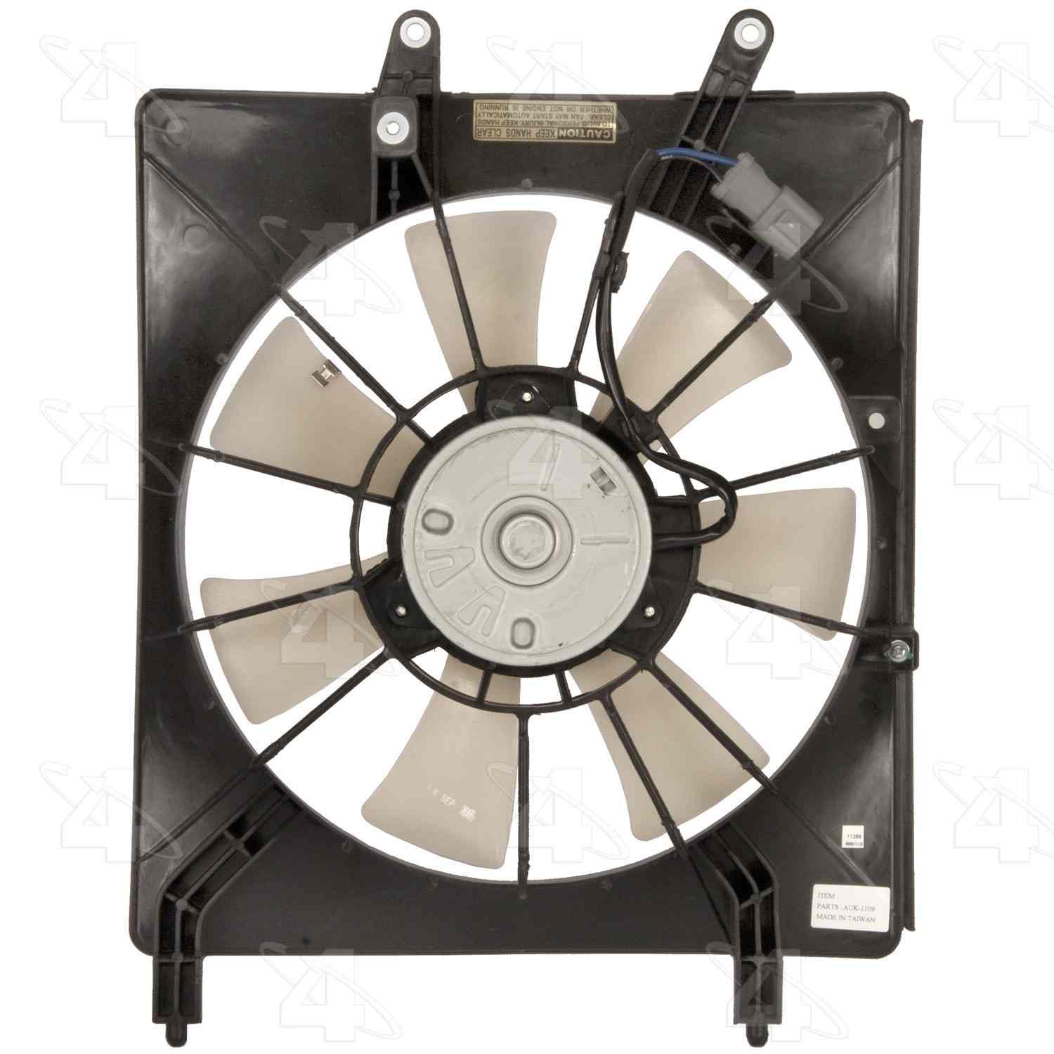 Four Seasons Condenser Fan Motor Assembly  top view frsport 76180