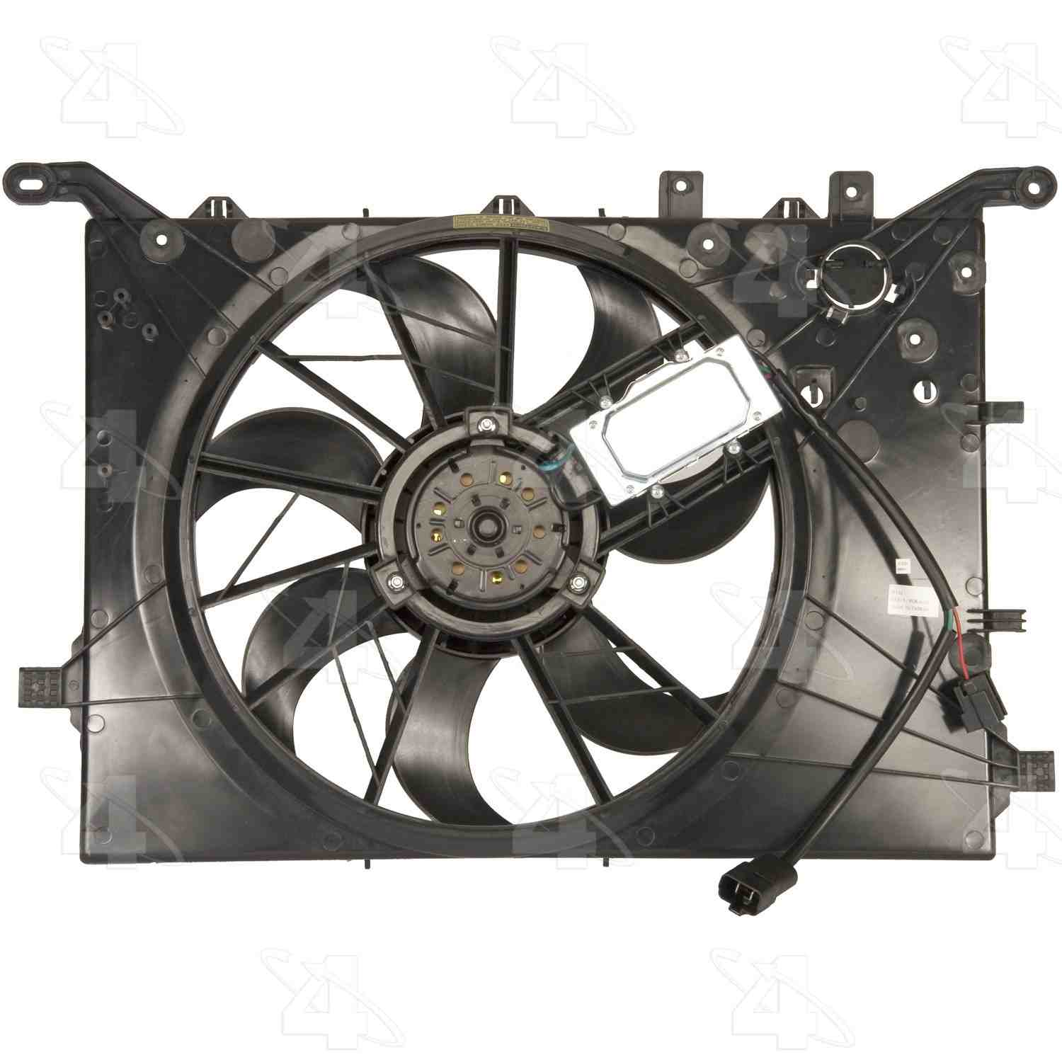 Four Seasons Radiator Fan Motor Assembly  top view frsport 76184