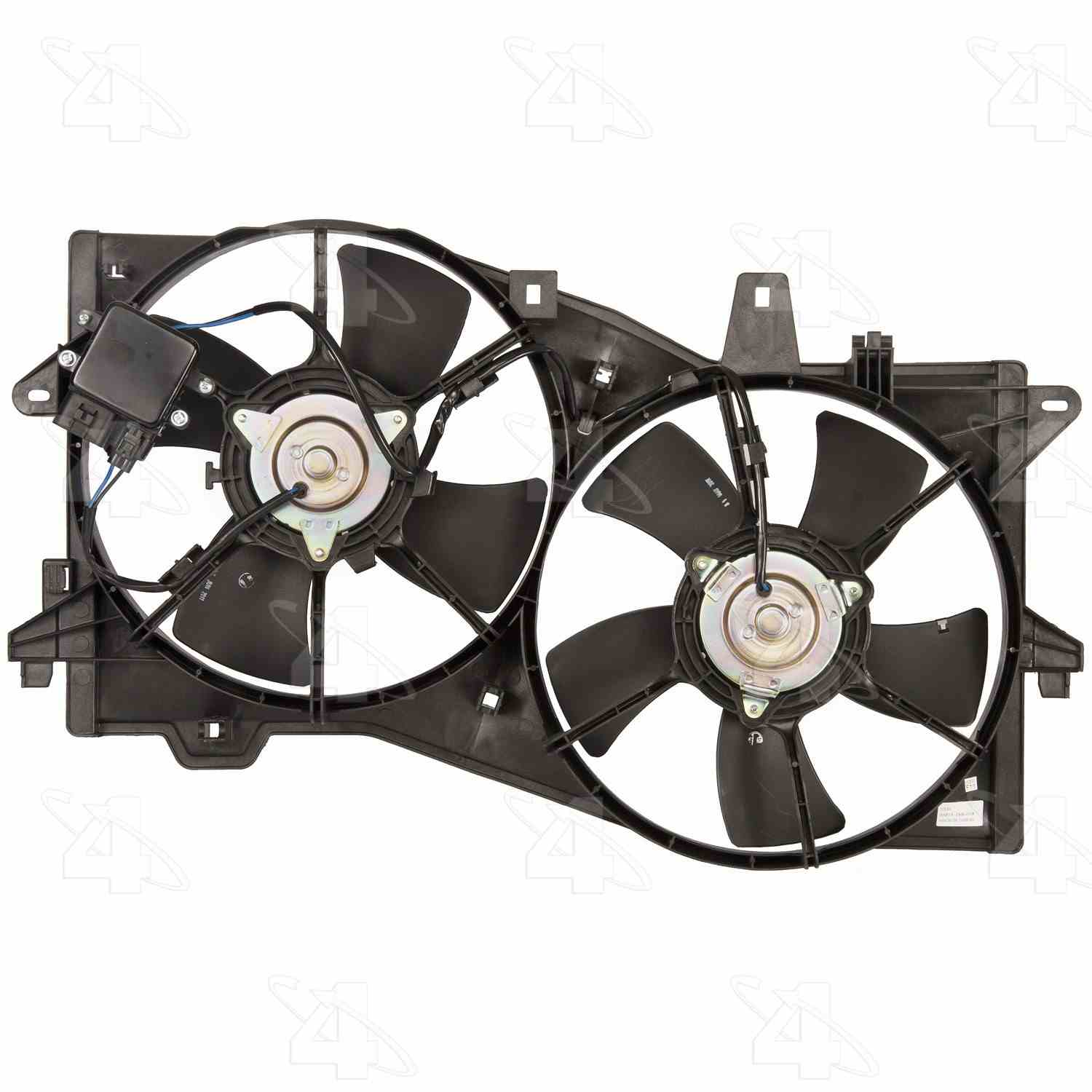 Four Seasons Radiator / Condenser Fan Motor Assembly  top view frsport 76197