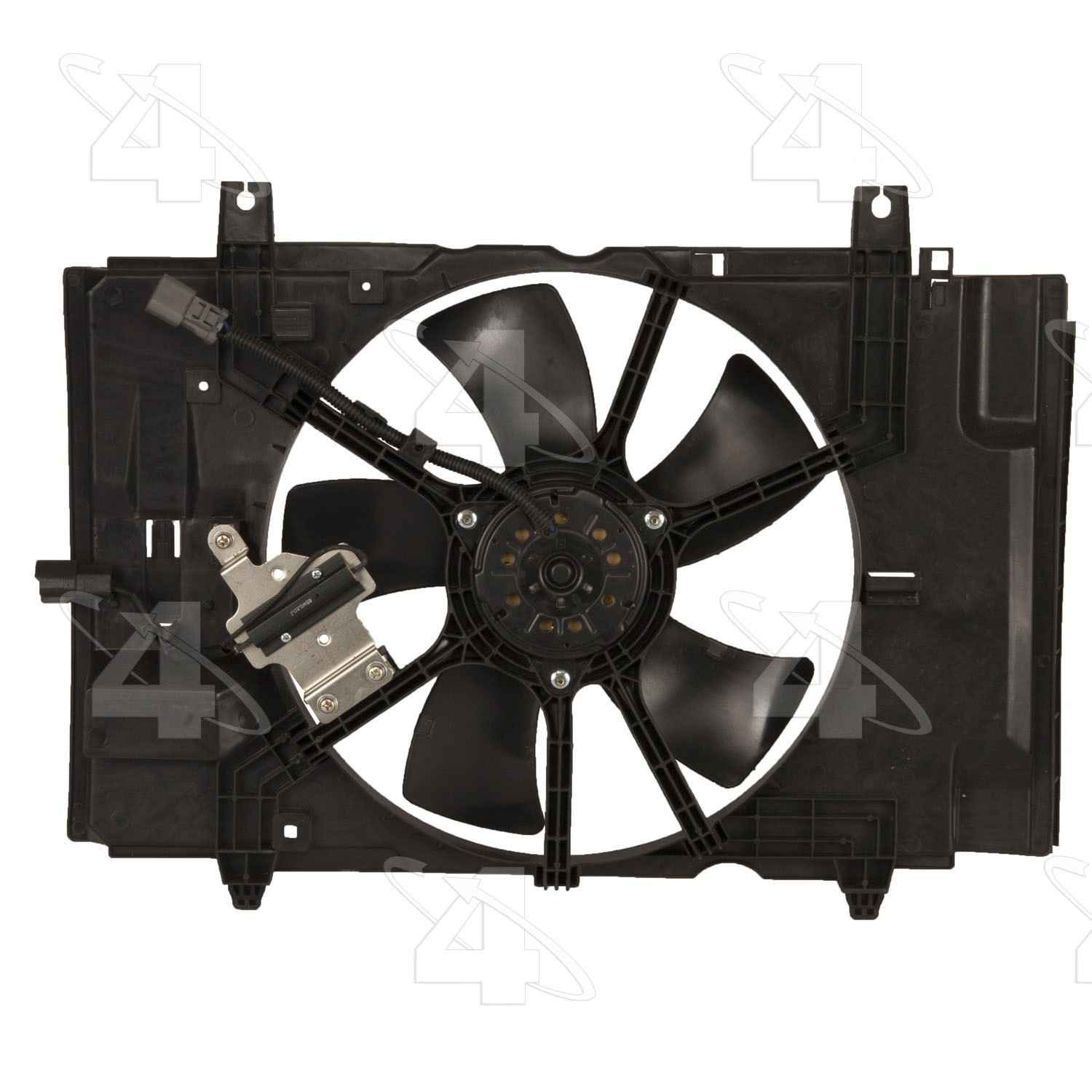 Four Seasons Radiator Fan Motor Assembly  top view frsport 76201