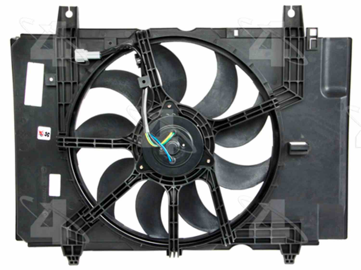 Four Seasons Radiator Fan Motor Assembly  top view frsport 76239