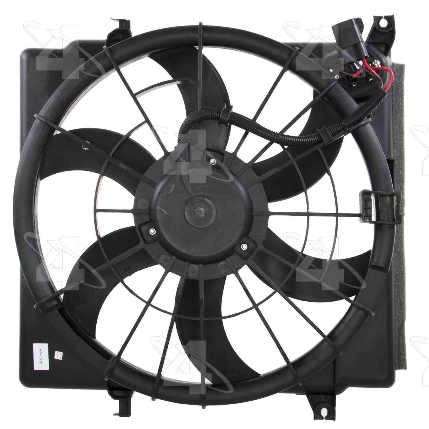 Four Seasons Radiator Fan Motor Assembly  top view frsport 76287