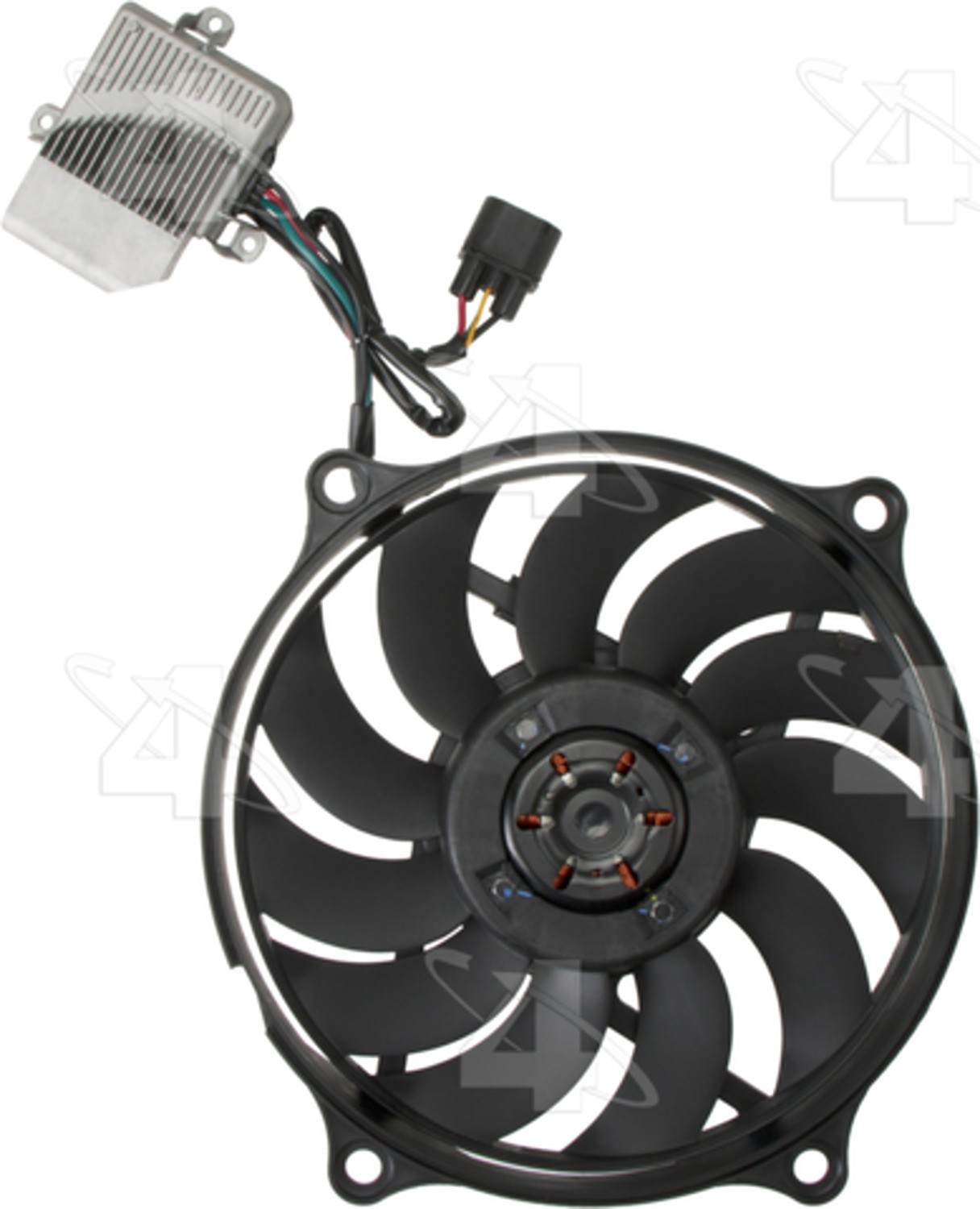 Four Seasons Radiator Fan Motor Assembly  top view frsport 76313