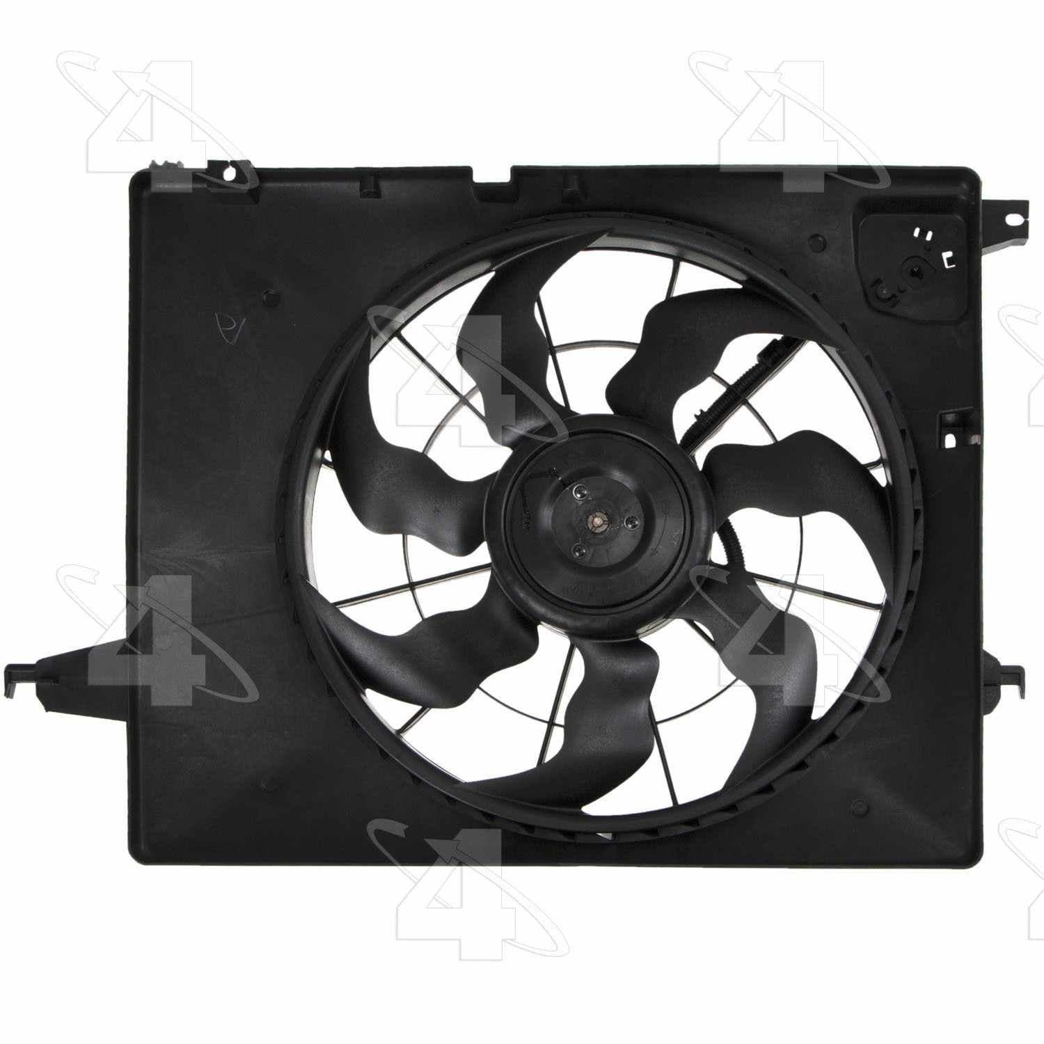 Four Seasons Radiator Fan Motor Assembly  top view frsport 76328