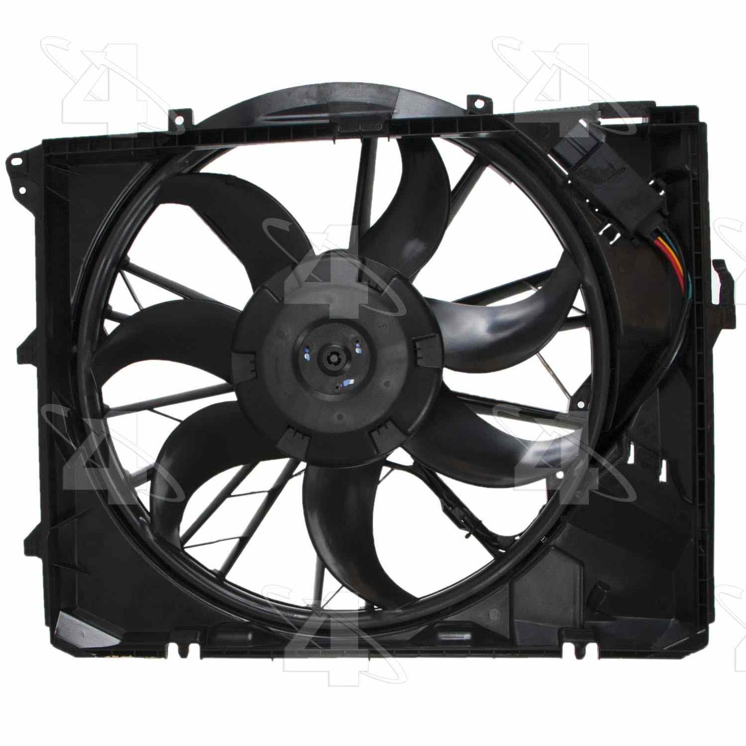 Four Seasons Radiator Fan Motor Assembly  top view frsport 76362