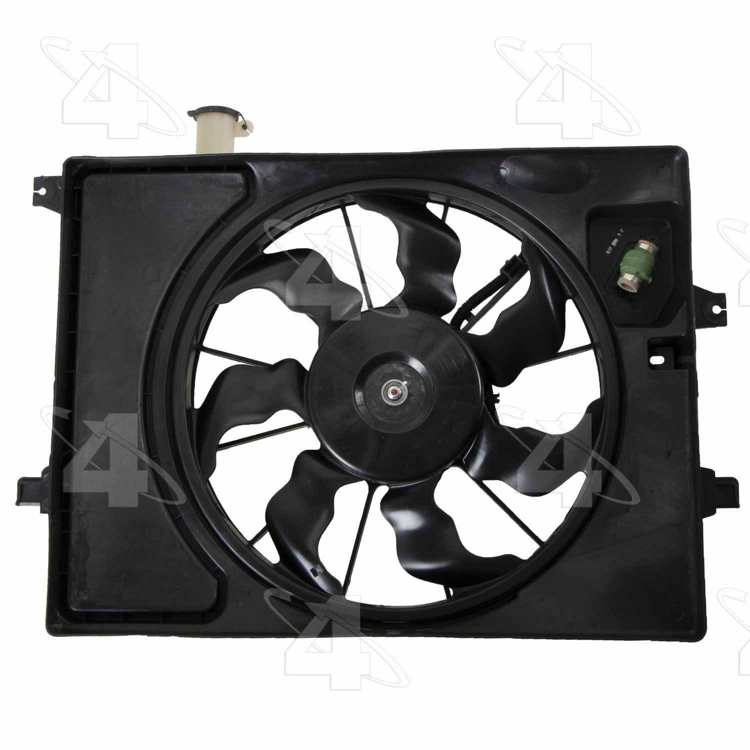 Four Seasons Radiator Fan Motor Assembly  top view frsport 76383