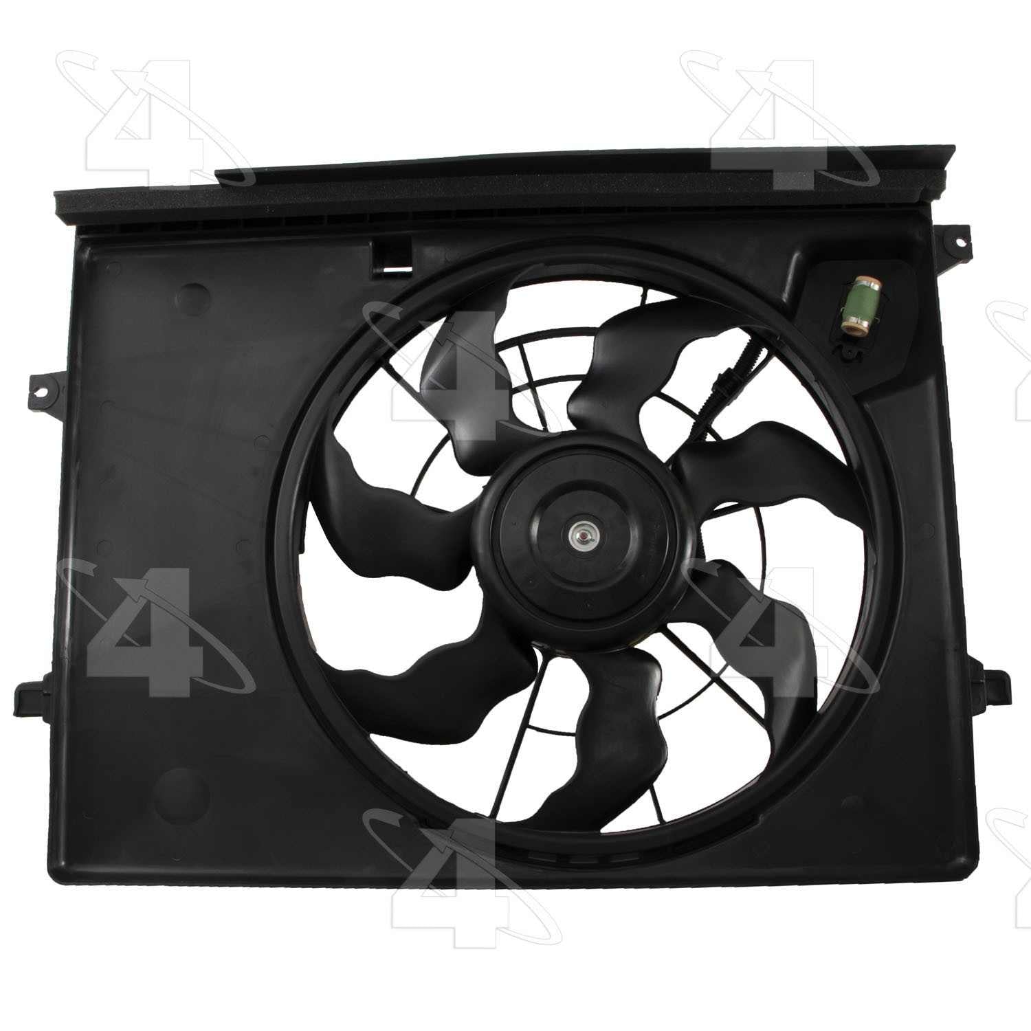 Four Seasons Radiator Fan Motor Assembly  top view frsport 76399