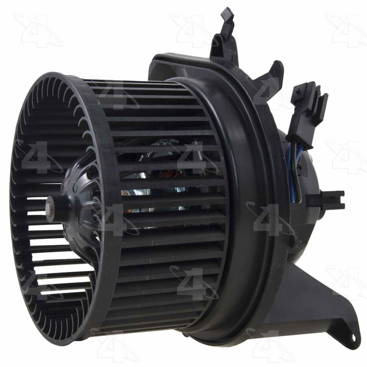 Four Seasons Flanged Vented CW Blower Motor w/ Wheel  top view frsport 76965