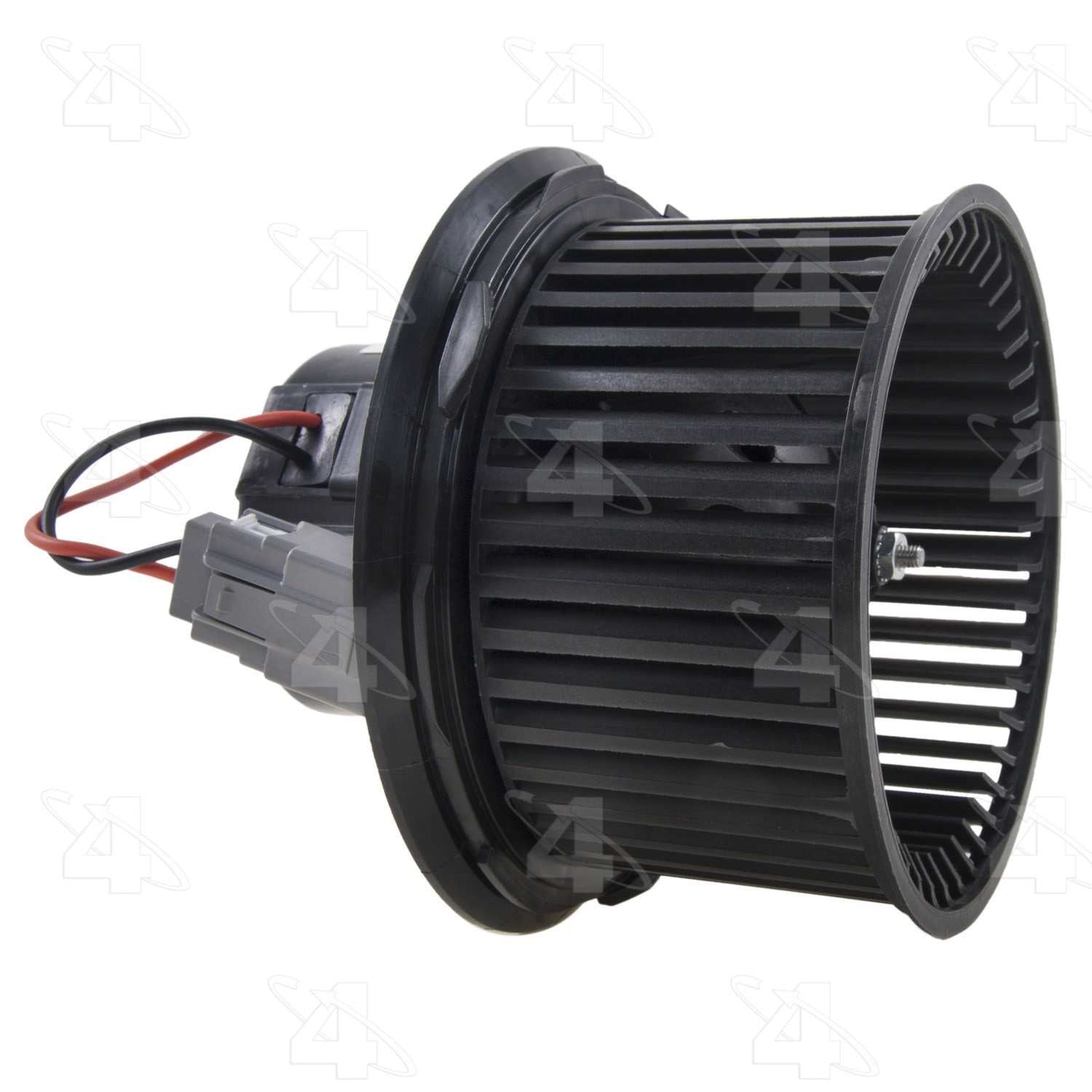 Four Seasons Flanged Vented CCW Blower Motor w/ Wheel  top view frsport 76967