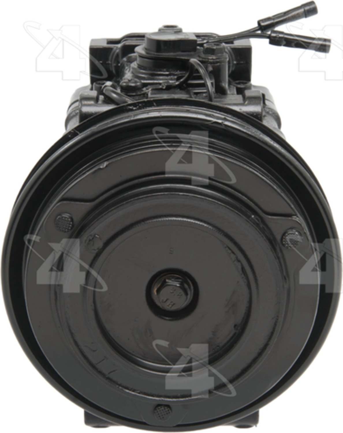 Four Seasons Reman Nippondenso TV12 Compressor w/ Clutch  top view frsport 77325