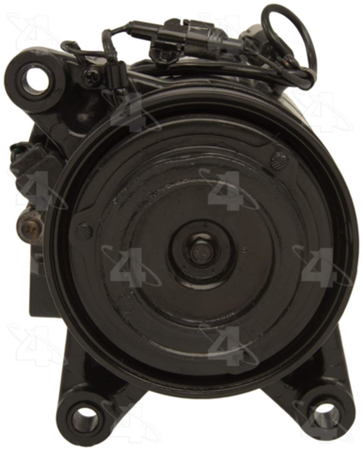 Four Seasons Reman Nippondenso 7SBU16H Compressor w/ Clutch  top view frsport 77371