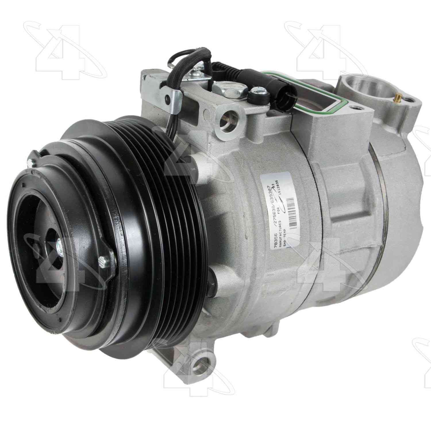 four seasons new nippondenso 7sb16c compressor w/ clutch  frsport 78356