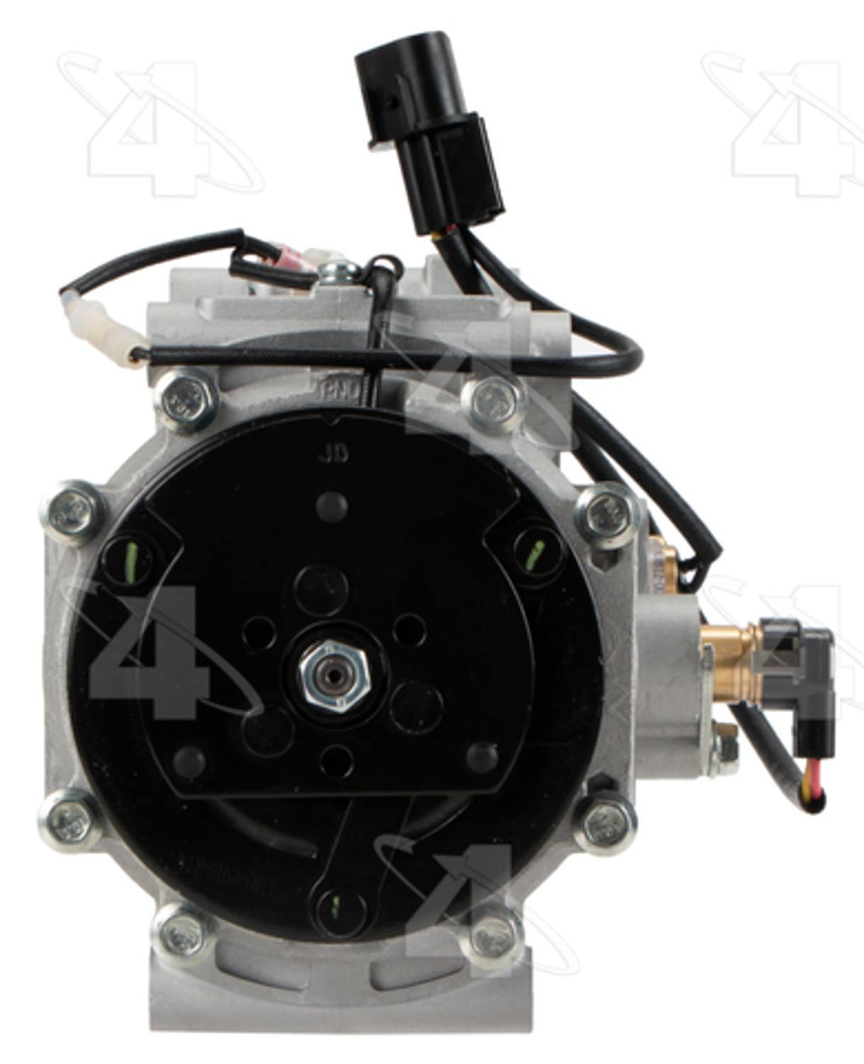 Four Seasons New Mitsubishi MSC90C Compressor w/ Clutch  top view frsport 78484