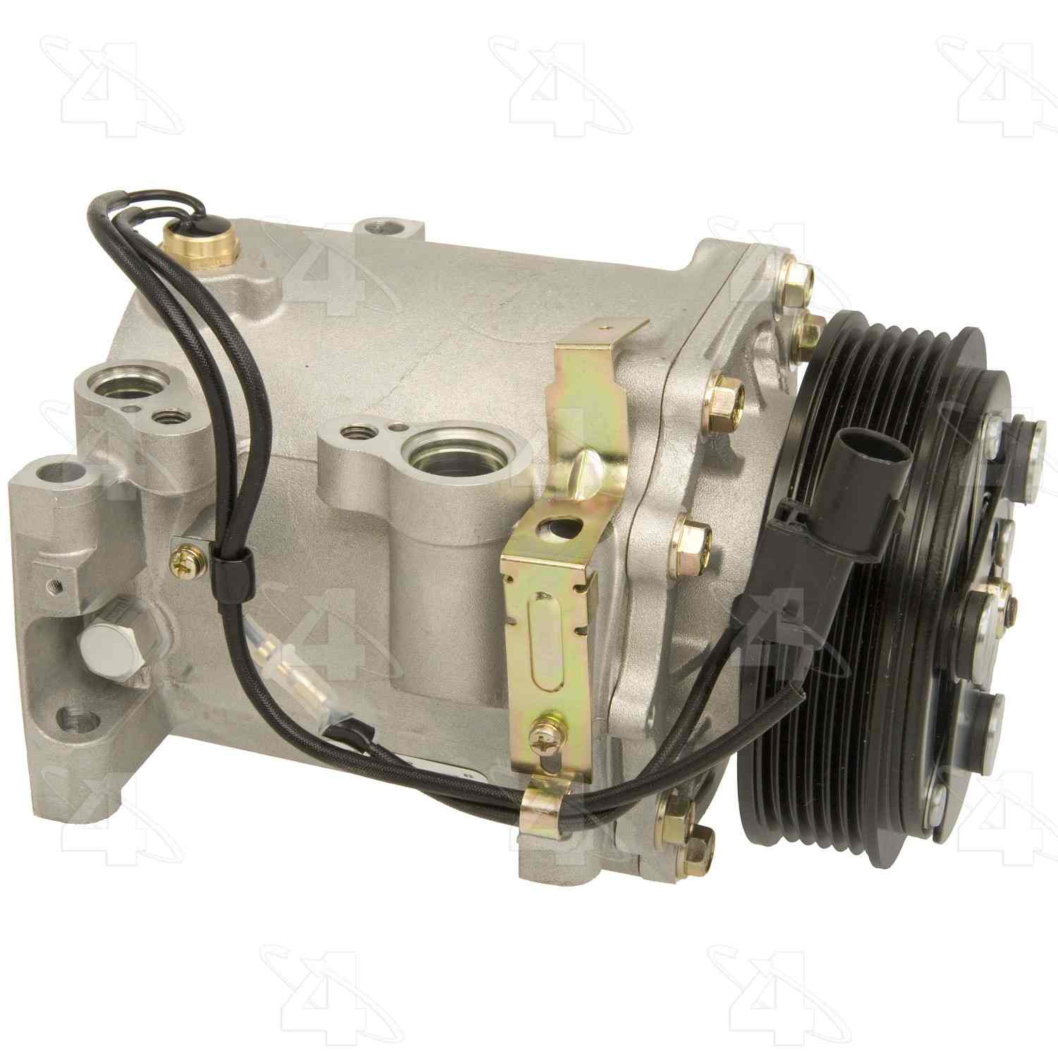 Four Seasons New Mitsubishi MSC90C Compressor w/ Clutch  top view frsport 78492