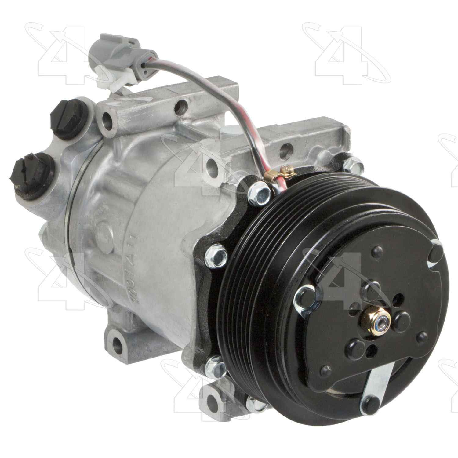 Four Seasons New Sanden/Sankyo SD7H15 Compressor w/ Clutch  top view frsport 78575