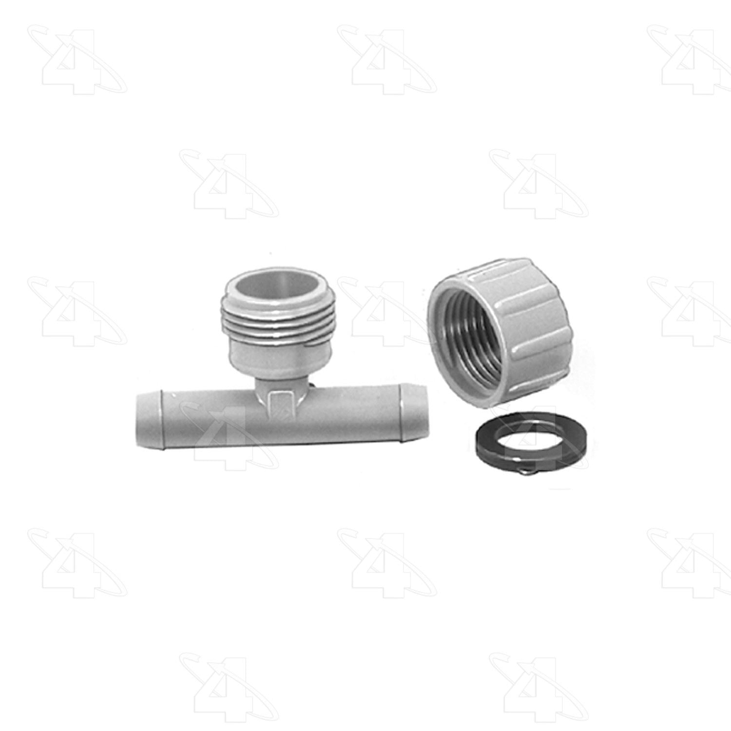 Four Seasons Flush Tee Heater Fitting  top view frsport 84611