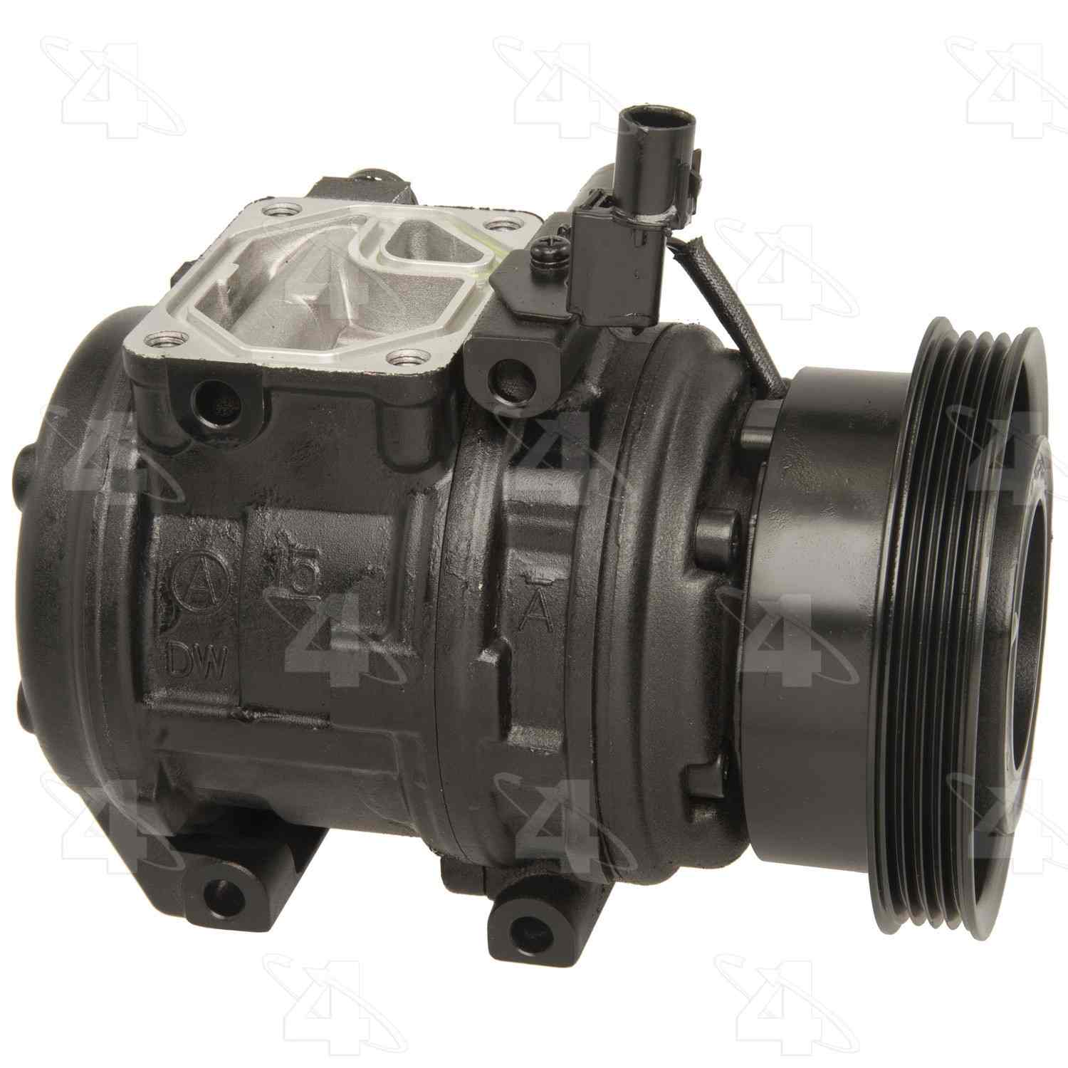 Four Seasons Reman Nippondenso 10PA15C Compressor w/ Clutch  top view frsport 97370