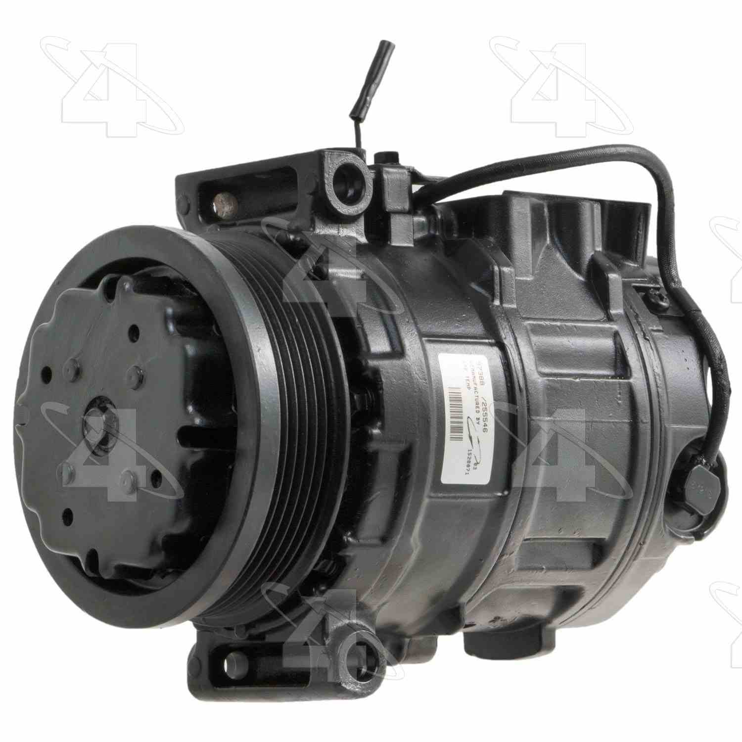 Four Seasons Reman Nippondenso 7SEU16C Compressor w/ Clutch  top view frsport 97388