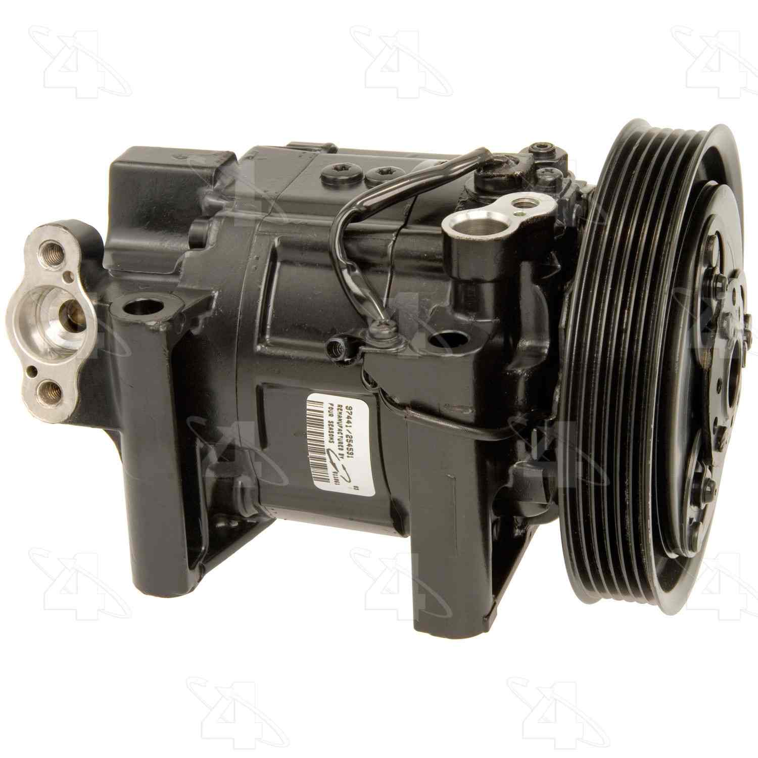 four seasons reman york-diesel kiki-zexel-seltec dcv14g compressor w/ clutch  frsport 97441