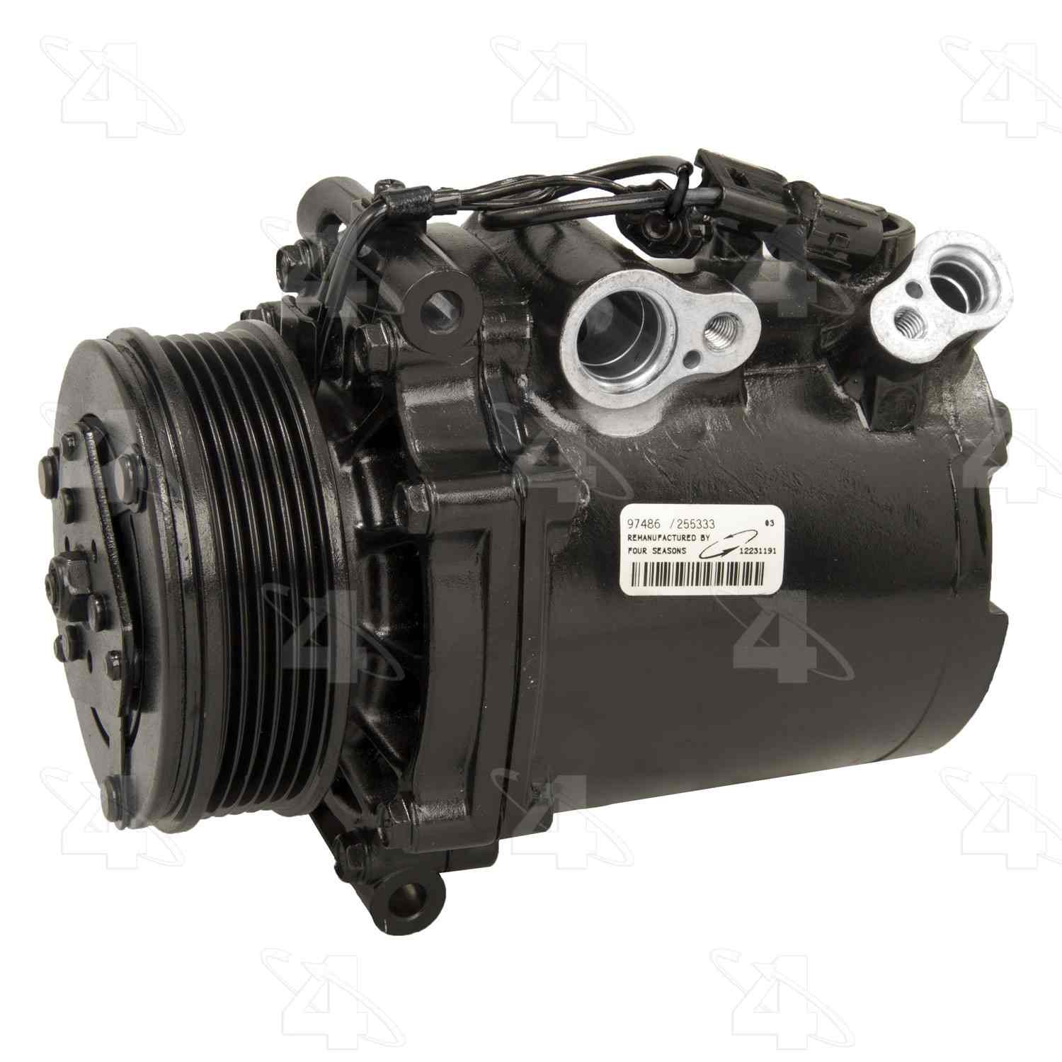 four seasons reman mitsubishi msc90cas compressor w/ clutch  frsport 97486