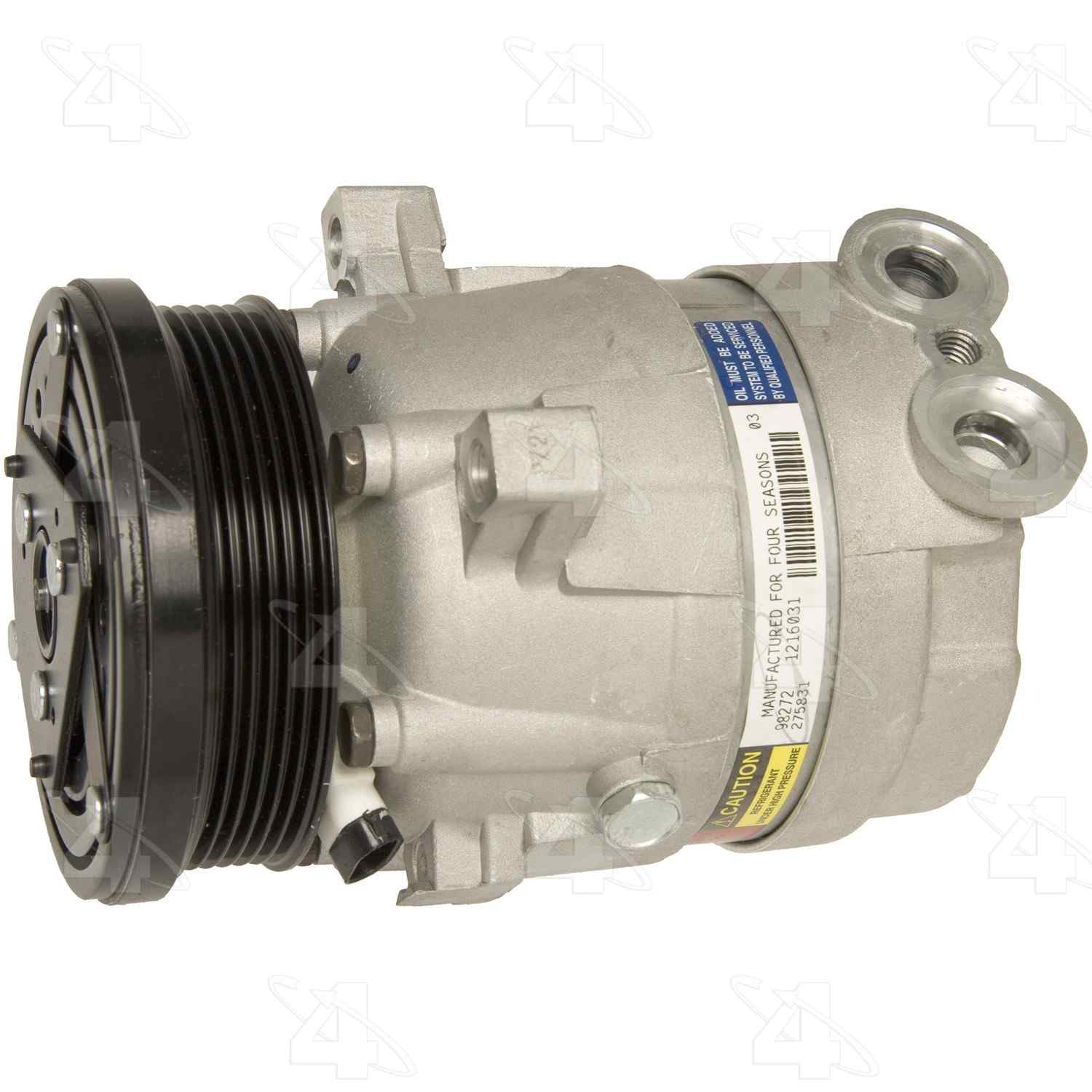 Four Seasons New GM V5  Compressor w/ Clutch  top view frsport 98272