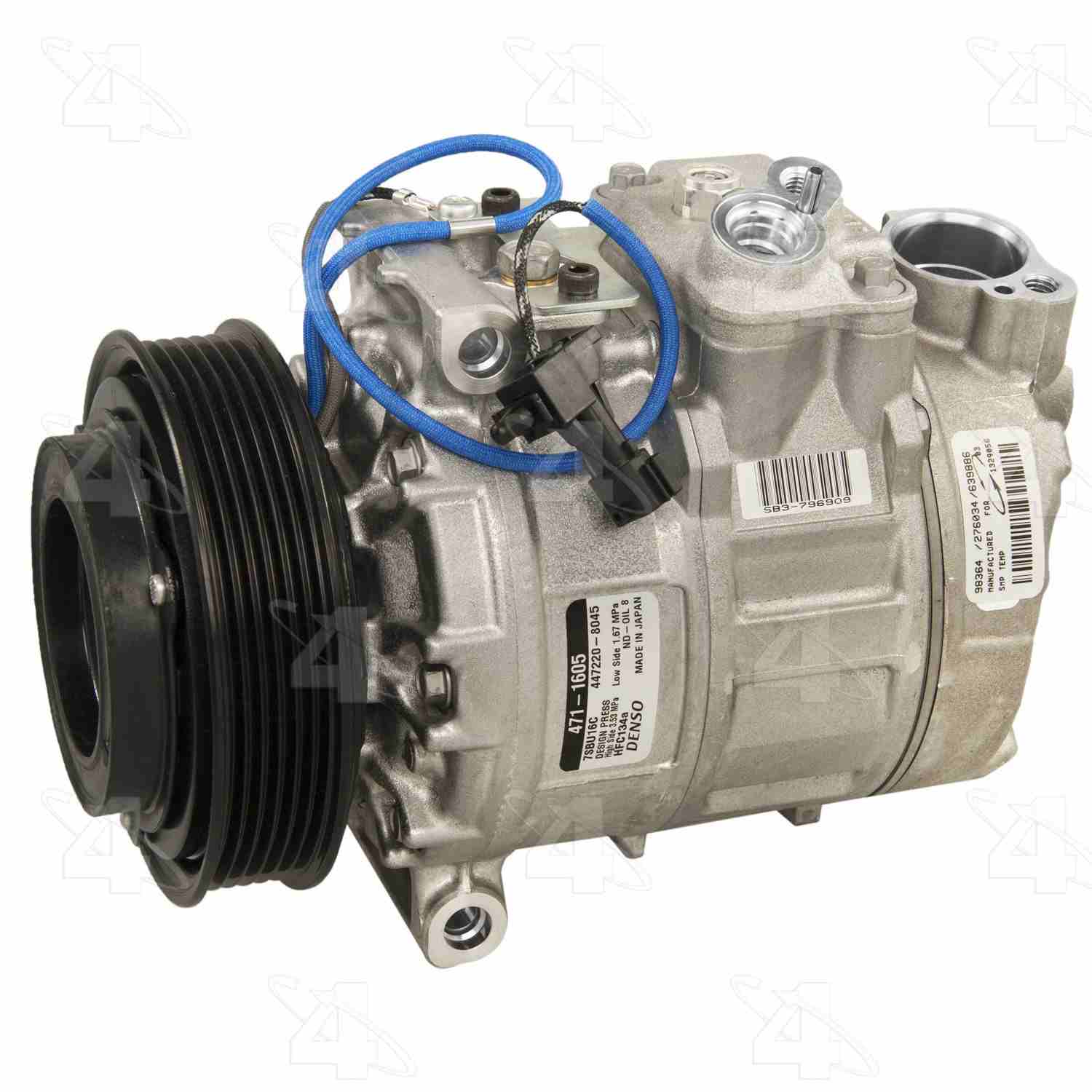 four seasons new nippondenso 7sbu16c compressor w/ clutch  frsport 98364