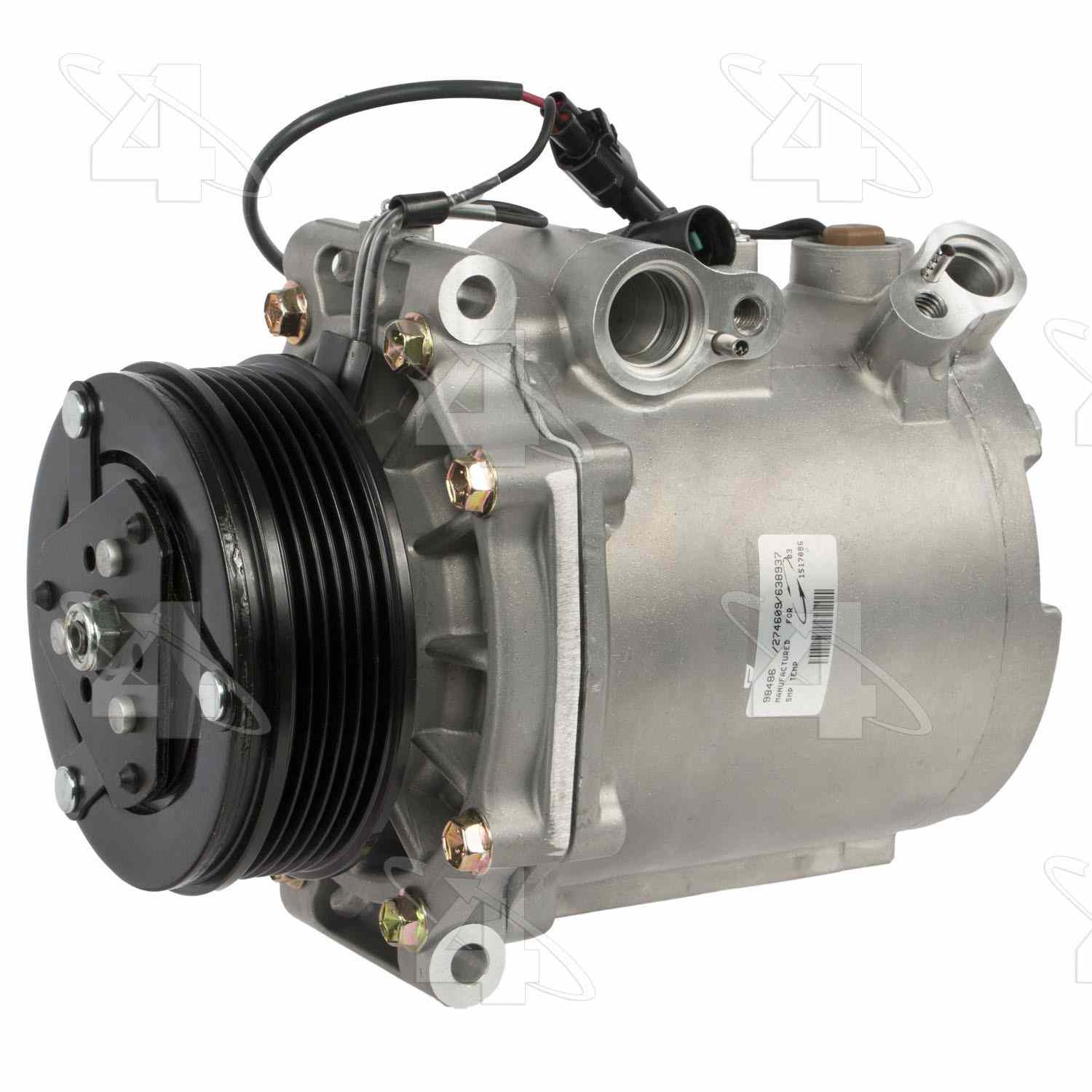 four seasons new mitsubishi msc90cas compressor w/ clutch  frsport 98486