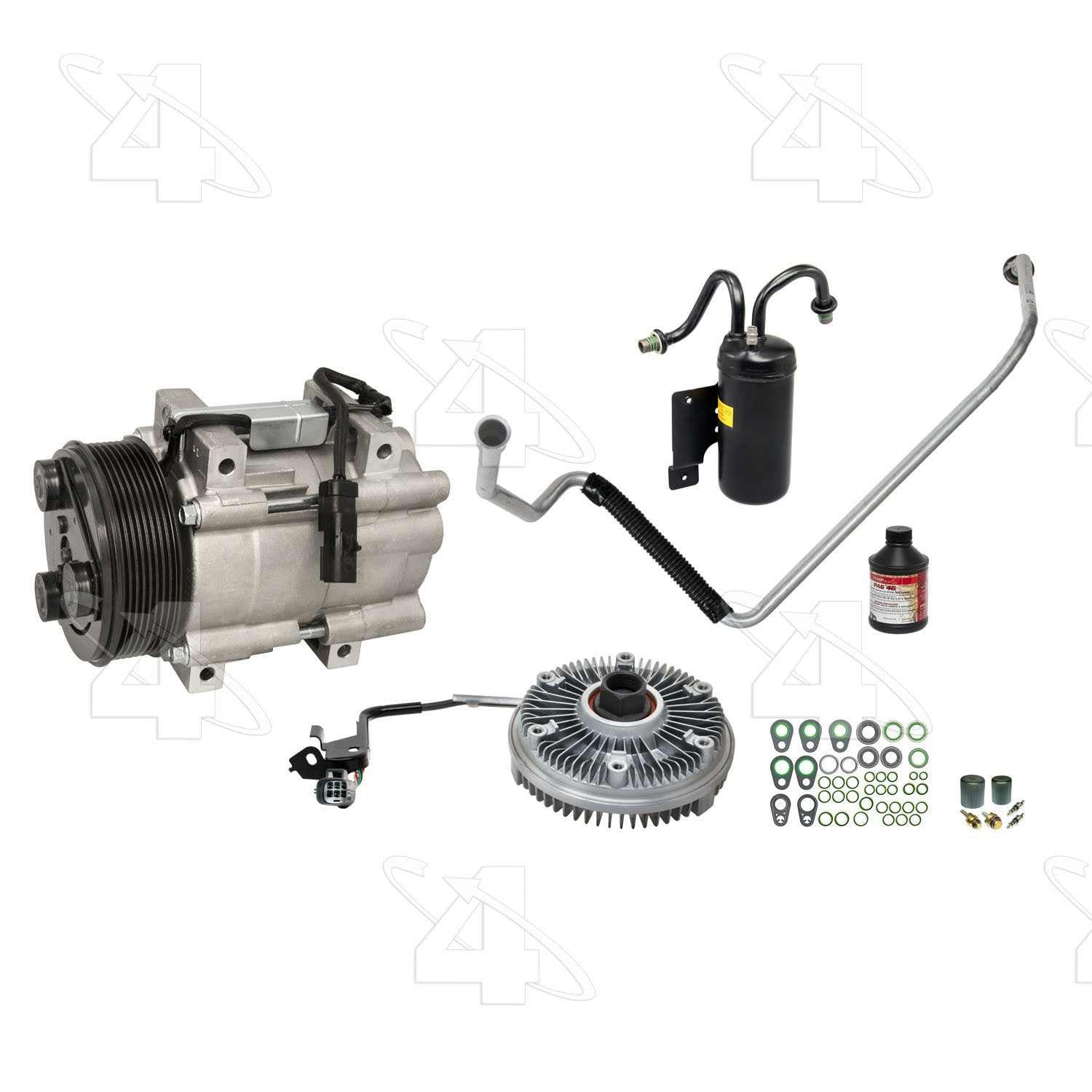 four seasons dodge ram psp kit with fan clutch w/ new compressor  frsport pskram02