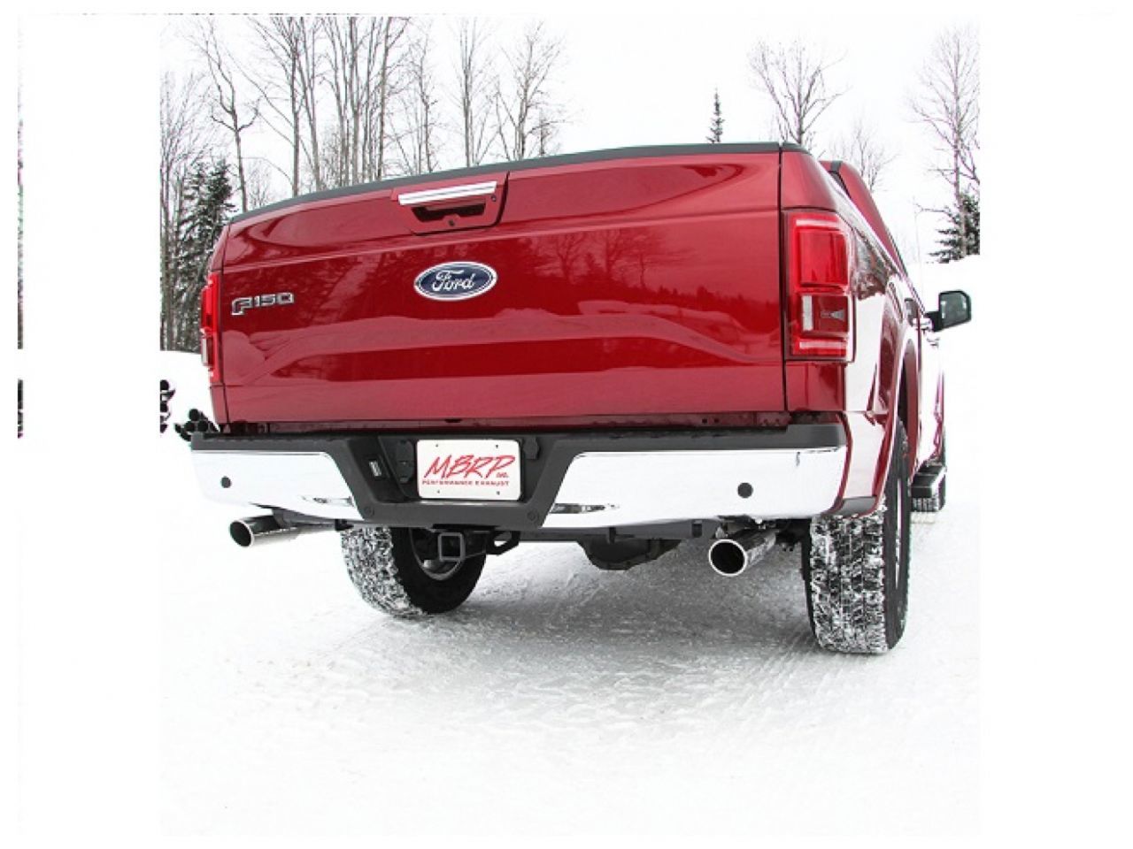 MBRP 2015 Ford F-150 5.0L 3in Cat Back Dual Split Rear Exit AL Exhaust Syst