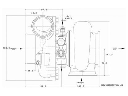 Garrett G25-550 Turbo Assembly Kit O/V V-Band / V-Band 0.92 A/R