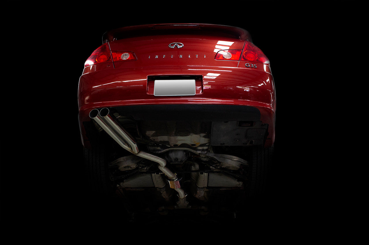 ISR Performance EP (Straight Pipes) Dual Tip Exhaust - Infiniti G35 Sedan 05-06