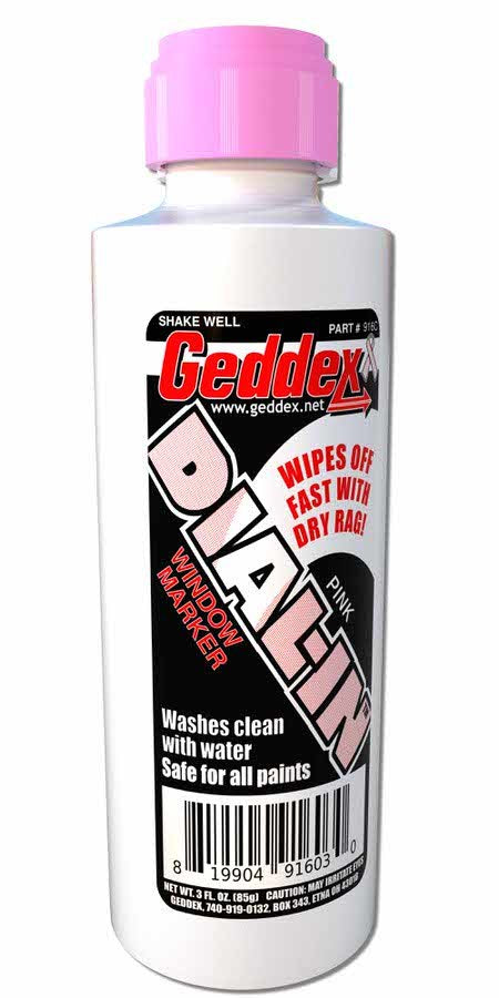 Geddex Dial-In Window Marker Pink 3oz Bottle GDX916C