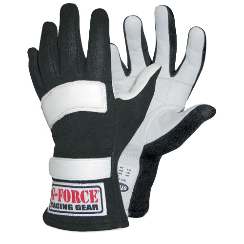 G-Force GF5 Racing Gloves XX- Small Black GFR4101XXSBK