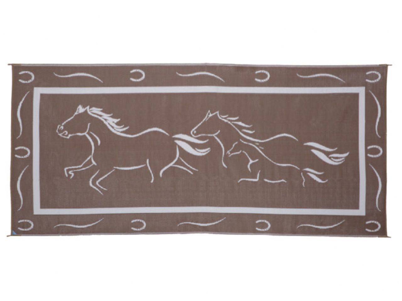 Mings Mark Horses Mat Brown/White 8'X18