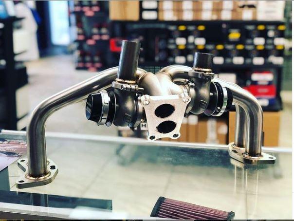 PrivateLabelMfg Subaru WRX 2015+ Equal Length EWG Header with Turbosmart WG40