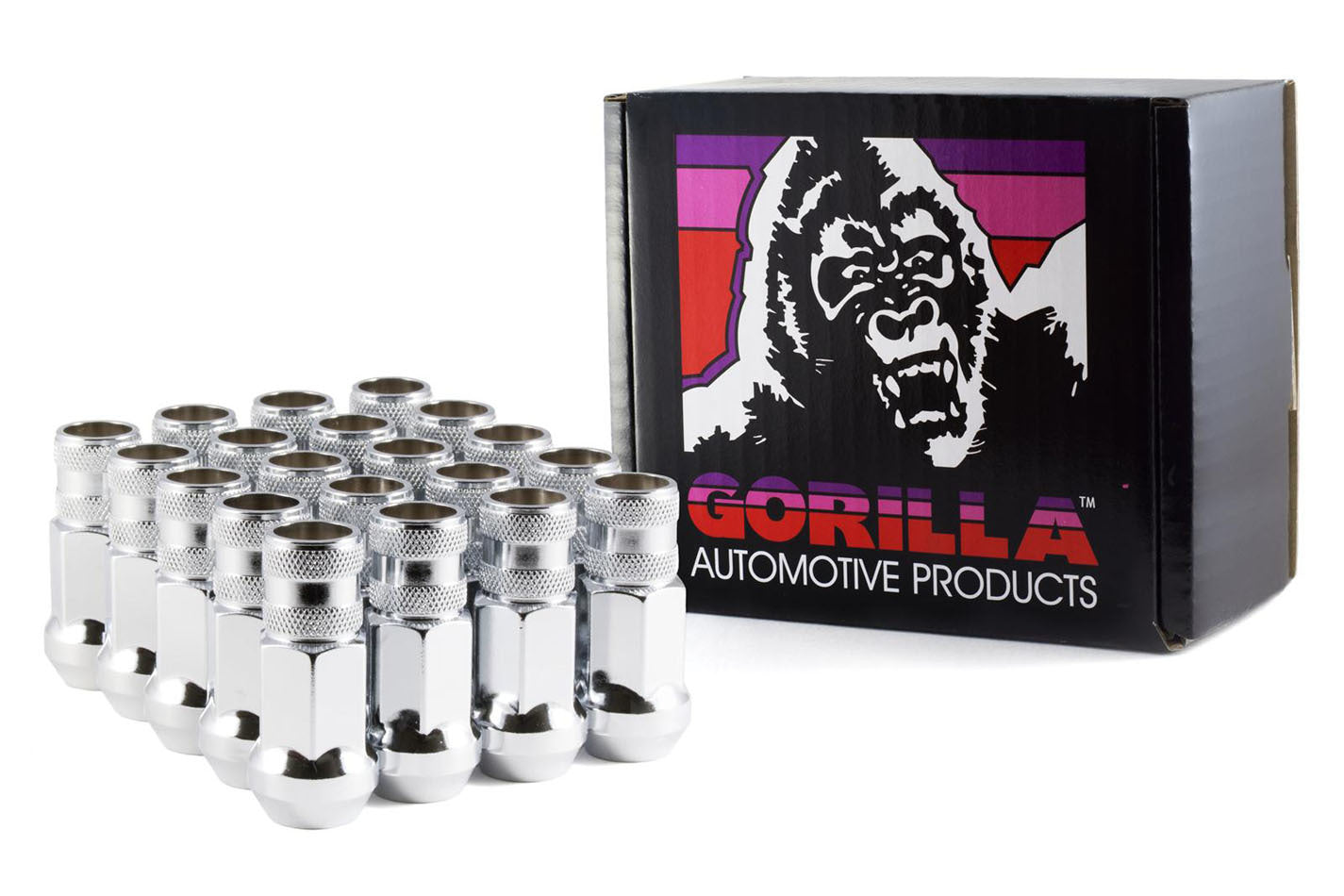 Gorilla 20 Lugnuts 12mm x 1.50 Chrome Open End 3/4in He GOR45038-20