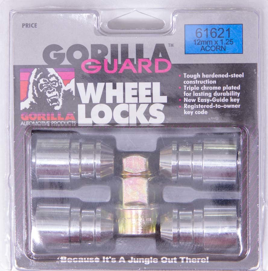 Gorilla Wheel Locks 12mmx1.25 Acorn 4pk GOR61621